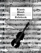 Blank Sheet Music Notebook: Gift for Musician's Journal: This Is a Blank, Lined Music Paper Journal That Makes a Perfect Composer Gift for Men or