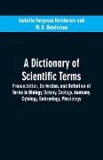 A dictionary of scientific terms