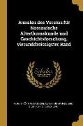 Annalen Des Vereins Für Nassauische Alterthumskunde Und Geschichtsforschung, Vierunddreissigster Band