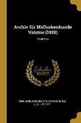 Archiv Für Molluskenkunde Volume (1920), Volume 53
