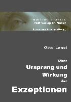 Otto Lenel: Über Ursprung und Wirkung der Exzeptionen