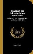 Handbuch Des Schweizerischen Staatsrechts: Bundesstaatsrecht. 2. Nachtrag Zum 1. Landrecht ... 1839 - 1842