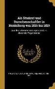 ALS Student Und Burschenschaftler in Heidelberg Von 1816 Bis 1819: Aus Den Lebenserinnerungen Von C. H. Alexander Pagenstecher