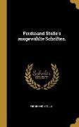 Ferdinand Stolle's Ausgewählte Schriften