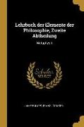 Lehrbuch Der Elemente Der Philosophie, Zweite Abtheilung: Metaphysik