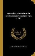Das Edict Diocletians de Pretiis Rerum Venalium Vom J. 301