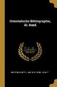 Orientalische Bibliographie, XI. Band