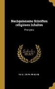 Nachgelassene Schriften Religiösen Inhaltes: Predigten