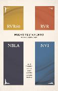 RVR60, RVR, NBLA, NVI, Nuevo Testamento en cuatro versiones, Columnas paralelas, Rústica