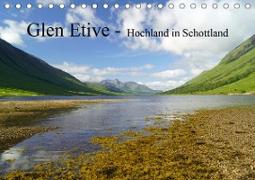 Glen Etive - Hochland in Schottland (Tischkalender 2020 DIN A5 quer)