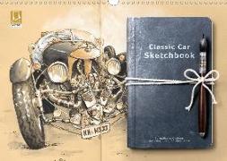 Classic Car Sketchbook (Wandkalender 2020 DIN A3 quer)