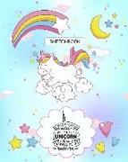 Sketchbook: Cute Unicorn Sketchbook Drawing and Doodling Book for Kids