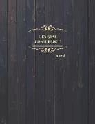 General Conference Journal: 8.5x11 Inches (21.59x27.94 CM) Bound Notebook 184 Pages