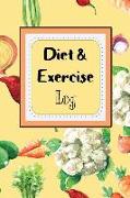 Diet Exercise Log: A 60 Day Workout and Diet Planner for Weight Loss