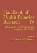 Handbook of Health Behavior Research IV