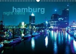 hamburg - night views (Wandkalender 2020 DIN A3 quer)