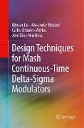 Design Techniques for Mash Continuous-Time Delta-Sigma Modulators