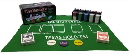 Casino Style Poker Set. Texas Hold'em