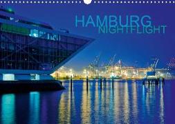 HAMBURG - NIGHTFLIGHT (Wandkalender 2020 DIN A3 quer)