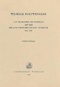 Programme der Konzerte mit dem Berliner Philharmonischen Orchester 1922-1954