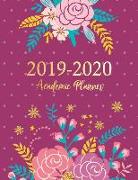 2019-2020 Academic Planner: Cover Floral July 2019-June 2020 Daily Weekly Monthly 12 Months Calendar with U.S. Holidays Teacher and Student Planne