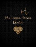 Mrs. Virginia America Director: Black Personalized Lined Journal with Inspirational Quotes