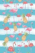 Flamingos and Pineapples Journal: 6x9 120 Blank Lined Page Beach Journal to Write In, Summer Diary for Kids and Adults, Flamingo Lover Notebook, Tropi