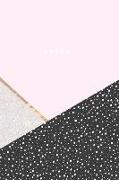 Notes: Lined Notebook Journal - Pretty Geometric Pink, Polka Dots + Glitter - 120 Pages