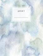 Diary: Pretty Lined and Numbered 120 Pages with Grey Lines Letter Size 8.5 X 11 - A4 Size (Journal, Notes, Notebook, Diary, C