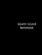 Giant-Sized Notebook: Jumbo Black Notebook, Journal, 500 Pages, 250 Ruled Sheets