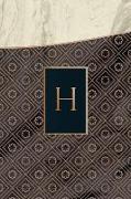 Monogram H Journal: Blank Notebook Diary Memoir Log Logue