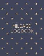 Mileage Log Book: Vehicle Mileage Log Book Geometric Cover Pattern Auto Mileage Log Book, 8x10 Inches, 120 Pages