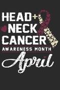 Head and Neck Cancer Awareness Month April: Journal Blank Lined Paper
