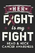 Her Fight Is My Fight Head and Neck Cancer Awareness: Journal Blank Lined Paper