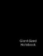 Giant-Sized Notebook: Jumbo Black Notebook, Journal, 500 Pages, 250 Ruled Sheets