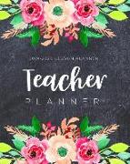 Teacher Lesson Planner 2019-2020: Teacher Planner School Management Monthly Calendar July 2019-June 2020 Weekly Planner Teaching Supplies