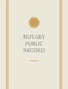 Notary Journal: Public Record Book