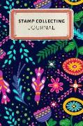 Stamp Collecting Journal: Cute Floral Dotted Grid Bullet Journal Notebook - 100 Pages 6 X 9 Inches Log Book