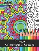 Passages of Strength & Courage: A Christian Bible Study Coloring Book