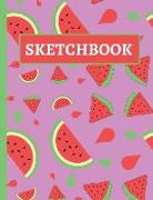 Sketchbook: Watermelon Drawing Book for Kids for Doodling and Sketching