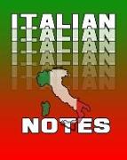 Italian Notes: Italian Journal, 8x10 Composition Book, Back to School Notebook, Italian Language Student Gift