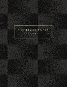 The Black Paper Journal: 8.5x11 Black Paper Notebook - College Ruled - B+W Chequer Pattern