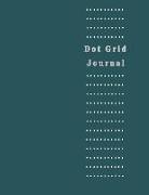 Dot Grid Journal: Dark Green Color Large Print 8.5 Inch by 11 Inch Minimal Style with Dotted