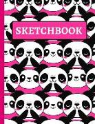 Sketchbook: Cute Panda Sketchbook for Girls