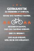 Germanistik Zu Studieren Ist Einfach, Genau Wie Fahrrad Fahren. Abgesehen Davon, Dass Das Fahrrad Brennt. Und Du Brennst. Und Alles Brennt, Weil Du in