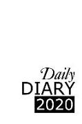 Daily Diary 2020: White 365 Day Tabbed Journal January - December