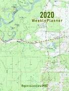 2020 Weekly Planner: Bogalusa, Louisiana (1982): Vintage Topo Map Cover