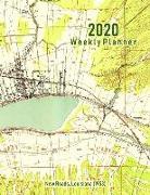 2020 Weekly Planner: New Roads, Louisiana (1953): Vintage Topo Map Cover