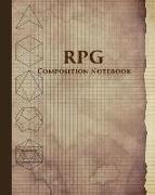 RPG Composition Notebook: Textured Blank Graph Paper