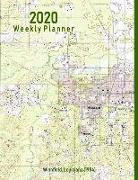 2020 Weekly Planner: Winnfield, Louisiana (1984): Vintage Topo Map Cover